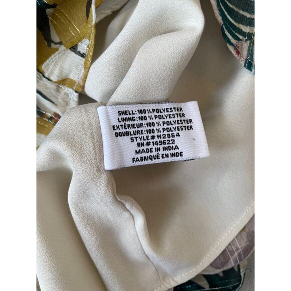 Walter Baker Mara Tropical Palm Vacation Surplice Bodysuit Shorts Set, M, 8, 10 - Picture 11 of 12